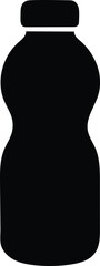 a water bottle silhouette vector