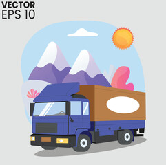 truck on the road