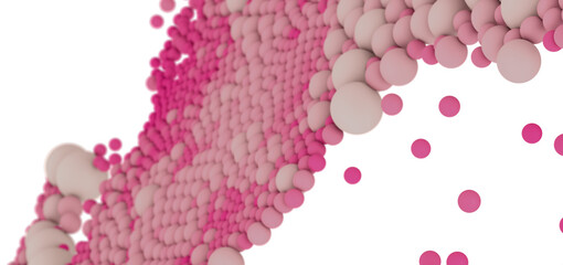 Abstract background with pink spheres. Perfect for modern designs.
