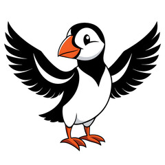 vector illustration of cartoon bird