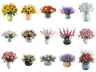 Beautiful Flower Arrangements in Vases