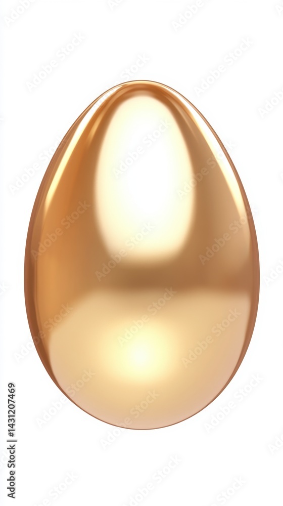 Poster luminous golden drop against white backdrop showcasing smooth surface and reflective light ideal for