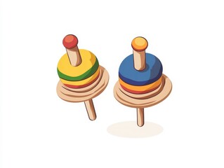 colorful lollipop isolated on white background