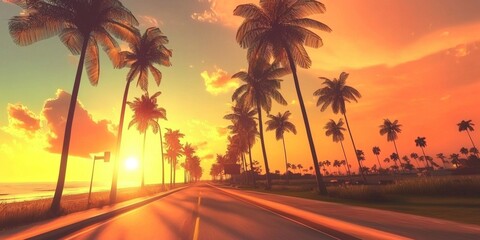 Explore the Palm-Lined Roads of California on an American Miami Road Trip.