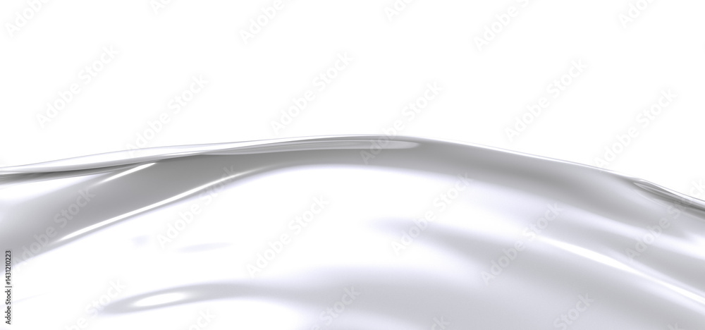 Poster a flowing white fabric drapes gracefully against a black background, creating a soft, abstract compo