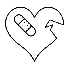 Heart Healing vector, pixel perfect, illustrator file 
