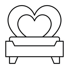 Love Bed vector, pixel perfect, illustrator file 
