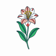 vector illustration of a flower