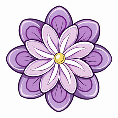 pink flower isolated on white background