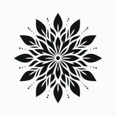 Fototapeta premium A lone flower in full silhouette, evoking peace and introspection.54
