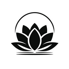 A lone flower in full silhouette, evoking peace and introspection.24