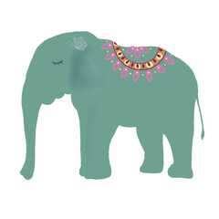 Elephant art and creative design. Cute elephant.