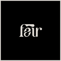 Fair Logo - Classy Gothic Wordmark For Fashion Or Jewelry