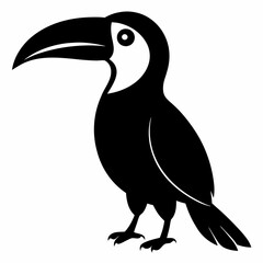 Elegant Toucan Silhouette Design