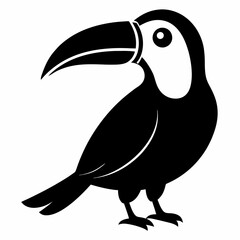Elegant Toucan Silhouette Design