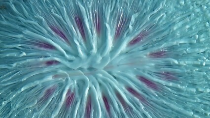 Underside of a mushroom cap