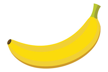 vector banana on white background