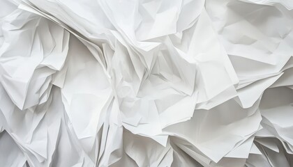 Obraz premium Crinkled white paper texture (1)