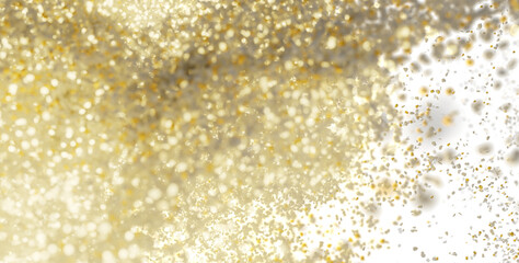 Abstract background of sparkling gold particles. Perfect for celebration, luxury, and festive designs.