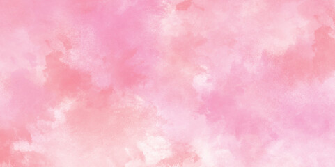 Abstract colorful background with watercolor effect. Colorful Pink powder explosion on white background. Smooth hand drawn digital art. Wet hand drawn texture.	