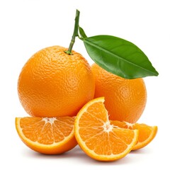 oranges on a white background