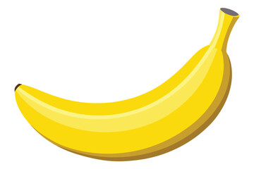 vector banana on white background