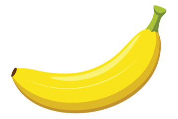 vector banana on white background