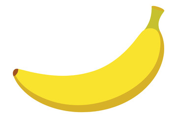 vector banana on white background
