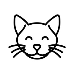 Playful cat icon illustrates joyful moments at home fun art colorful cute design