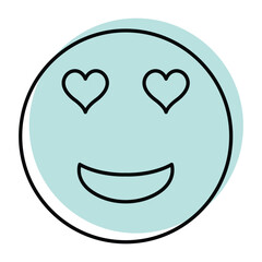 Love Emoji vector, pixel perfect, illustrator file 
