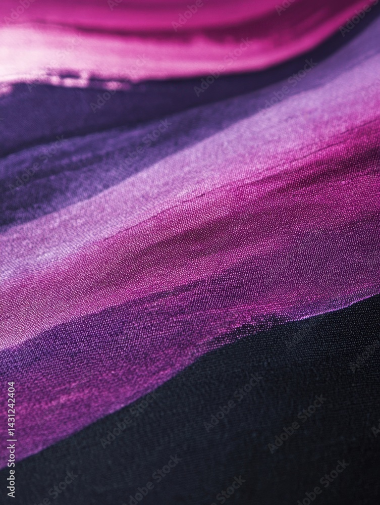 Poster abstract purple and black fabric with wave pattern creating a modern and elegant background with a s