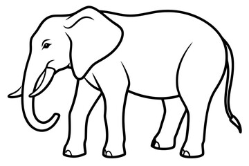 Trendy Elephant Vector Art