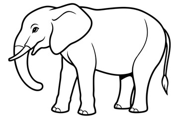 Trendy Elephant Vector Art