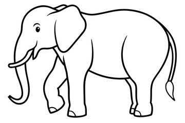 Trendy Elephant Vector Art