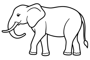 Trendy Elephant Vector Art