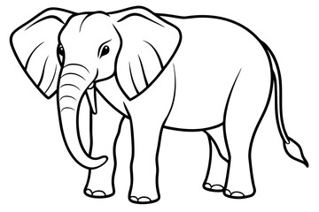 Obraz premium Trendy Elephant Vector Art