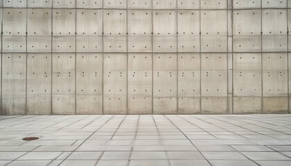 Empty concrete space, modern architecture
