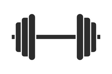 Barbell silhouette vector design isolated on a white background
