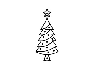 A vector graphic showcasing  stylized Christmas trees.  Christmas tree silhouettes, perfect for holiday designs.