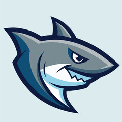 design logo vector mascot character icon shark