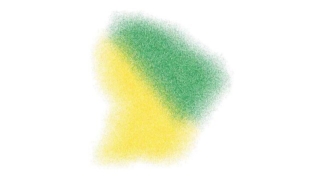 French Guiana outline map animation with flag colors
