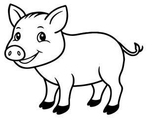 vector illustration of a donkey