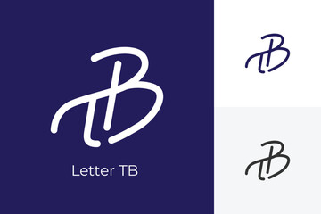 Initial Letter TB, BT vector logo icon design for bran company identity logo letter mark