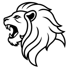 lion head vector