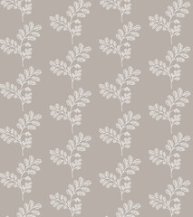 A beautiful hand drawn monochrome floral pattern for design prints 