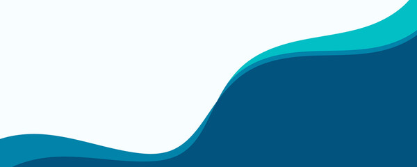 abstract blue wave cover template
