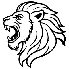 lion head vector