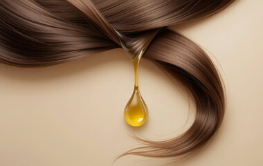 Nourishing Oil Drenching Glossy Brown Hair