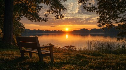 Serene Meditation: Watching Sunrise in Tranquility