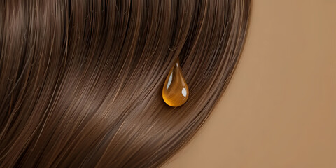 Fototapeta premium Hair Serum Drop for Smooth and Healthy Texture